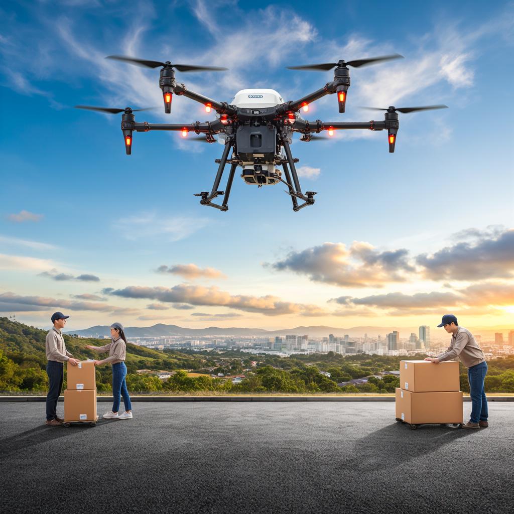 废土猎人无人机配送：AI规划男士钱包高效配送路径